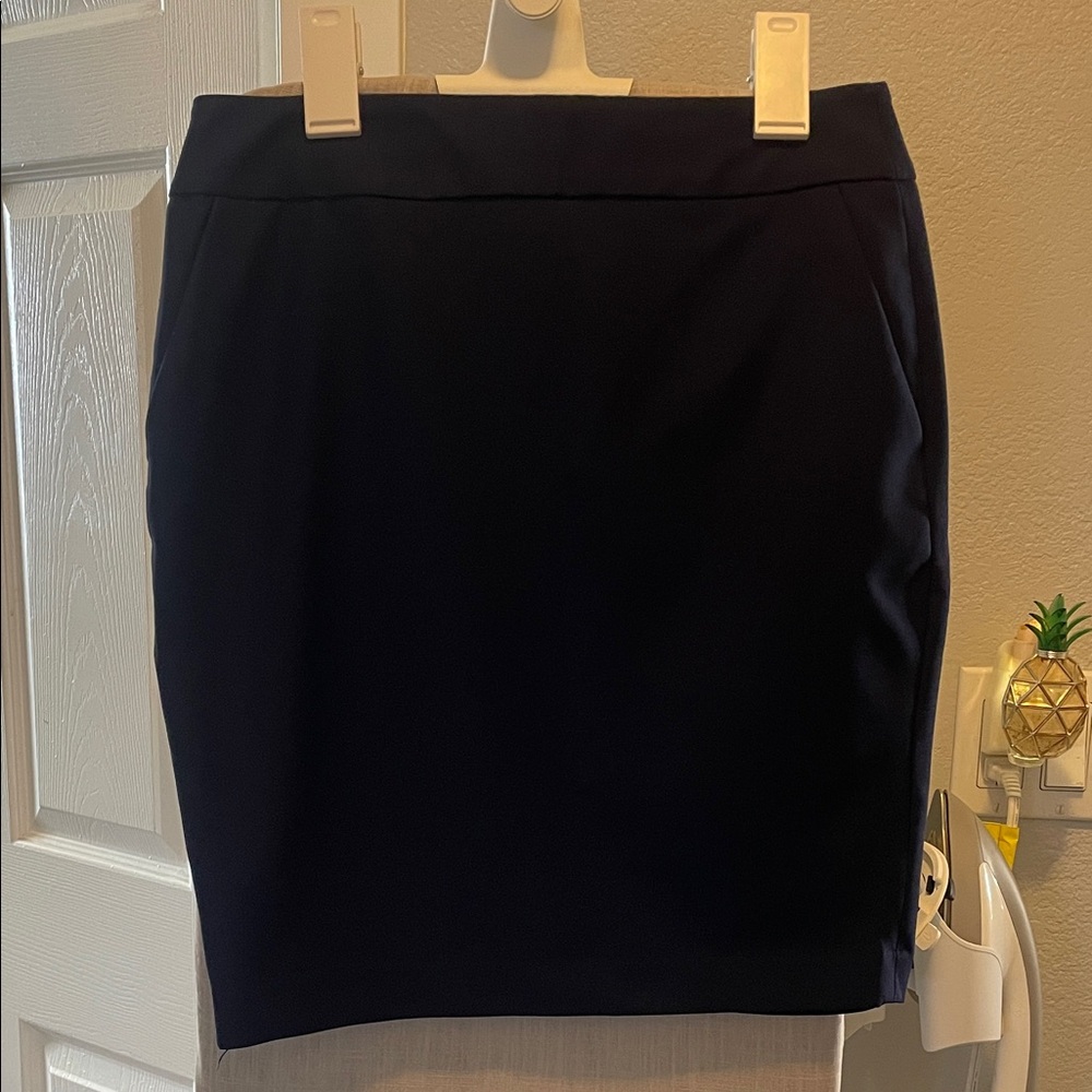 Express Navy Pencil Skirt